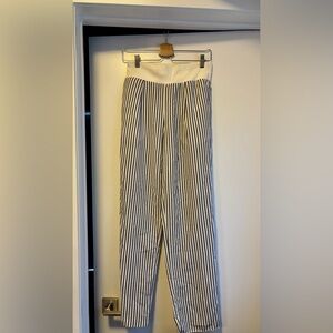 Zara Black and White Sophisticated Striped Trouser pants size small women’s